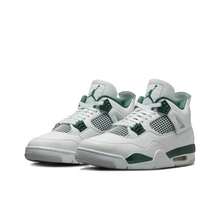 Nike Jordan Air Jordan 4 "Oxidized Green" Versatile, Comfortable, Non-Slip, Mid-Top, Retro Basketball Shoes, Unisex, White & Green