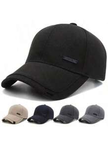 Black Style Baseball Cap Unisex Black Red Cotton Snapback Cap Hats