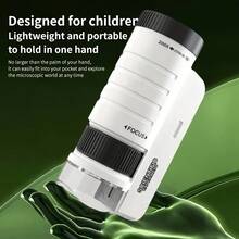 New Children's Microscope Portable Parent Child Interactive Primary And Secondary School Learning Supplies Puzzle Education Toys Christmas Children's Day Gift - Black - View 7