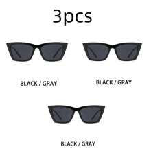 LANTEEM 1pc 2pcs 3pcs 6pcs 8pcs 10 Pcs Retro Cat Eye Black Glasses Personalized European And American Women's Fashion Glasses Summer Vacation Beach Accessories