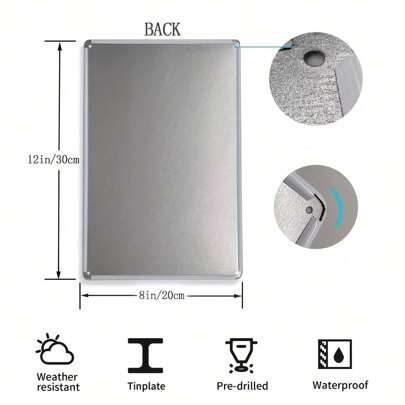 1 Pc, Vintage Metal Tin Sign Decoration (8 "X 12" /20 Cm * 30 Cm),Funny Tin Sign Mentally Unstable And Not Fully Medicated Keep Distance Vintage Inspired Wall Poster Men's Cave Courtyard Garden Wall Decor, Home Decoration, Metal Sign Gift