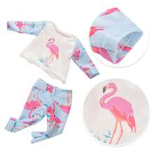 16 英寸婴儿娃娃衣服及配饰套装（不含娃娃） - 藍色 - 查看 7