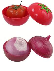 1/6pcs Fresh Container Set: Reusable PP Plastic Storage Containers For Fruits, Vegetables, Garlic, Onion And Lemon - Suitable For Camping, Meal Prep And Food Preparation, Essential Kitchen Organizer, Back To School Supplies - Multicolor - View 19