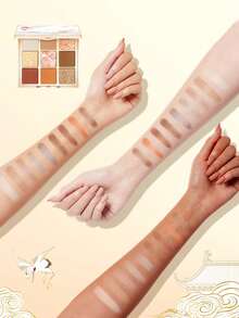 CATKIN Eyeshadow Palette, Shimmery Eyeshadows With Matte And Glitter Finishes, High Color Payoff, 9 Shades, Neutral Color Scheme, C11 Cappuccino - Cà phê C11 Cappuccino - Xem 11