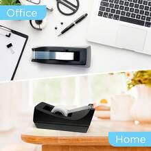 Desktop Tape Dispenser - Non-Skid Base - 1-Inch Core Weighted Tape Roll Dispenser - Perfect For Office Home School
