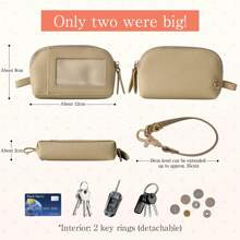 Portacartas de crédito para mujer - Cartera pequeña para mujer con ventana de identificación y correa retráctil para la muñeca - Cartera portacartas - Cartera de dinero unisex mini cartera monedero cartera útiles escolares cartera de muñeca cartera portacartas