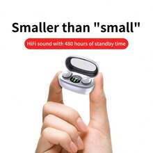 时尚黑色无线耳机，带数字显示、舒适的耳罩式设计、高品质语音通话 - 彩色 - 查看 19