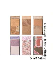 60sheets Vintage Scrapbooking Paper Set Writing Paper Aesthetic Decorative Craft Paper For Journaling Planner Bullet Journals,School Supplies,Back To School