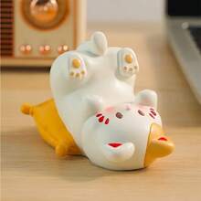 1 Peça Figura Decorativa de Gato Fofo, Suporte de Telefone Adorável, Ornamento de Mesa