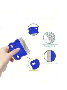 4pcs Professional Lice & Flea Removal Comb Set, Dense Teeth Comb Set, Dandruff Removing Comb Set, Hair Lice Removal Comb Set ,Hair Styling Kit Hair Accessories