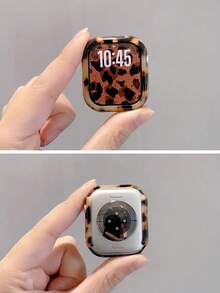 1 chiếc ốp bảo vệ đồng hồ bằng nhựa cứng họa tiết da bò, thiết kế rỗng, chống sốc, vỏ bảo vệ, tương thích với Apple Watch 38/40/41/42/44/45/46mm, tương thích với Apple Watch Series SE/11/10/9/8/7/6/5/4/3/2/1, phụ kiện ốp bảo vệ đồng hồ thông minh. - Họa tiết con bò (không có đồng hồ) - Xem 5