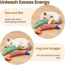 1 pieza Juguetes para gatos Catnip Simulación 3D Pez dorado Juguetes para gatitos Almohada de pez interactiva con sonido Juguetes de peluche para masticar y morder Suministros para gatos