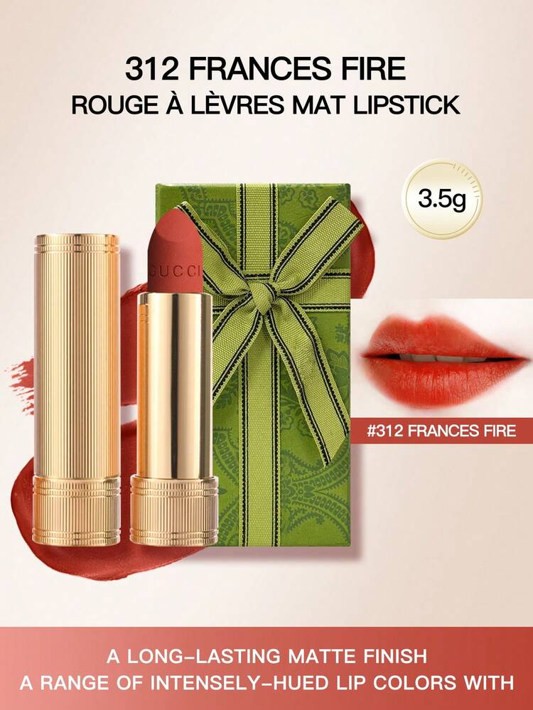 GUCCI 哑光唇膏 3.5g 312#/122#/208#/217#/25#/505# - 3.5g-#312 - 查看 1