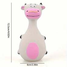 耐用乳胶发声狗狗磨牙玩具 - 适合幼犬和成犬，趣味动物造型（恐龙、狮子、老虎），中小型犬自娱自乐宠物用品，互动玩具 | 色彩鲜艳的宠物玩具 | 耐用磨牙玩具，狗狗玩具，无需电池 - 彩色 - 查看 16