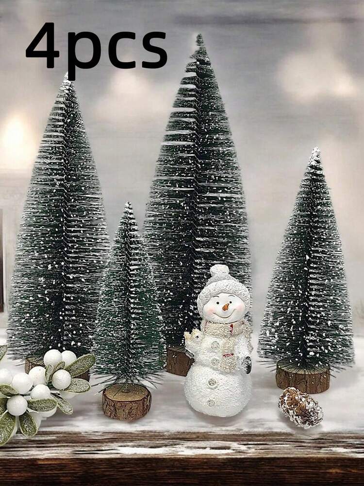 1pc/2pcs/4pcs/5pcs Christmas Tree Decoration Desktop Ornaments Simulation Mini Christmas Tree Perfect Combination Of Nature And Festive Atmosphere Suitable For Christmas Holiday Party Decoration Living Room Decoration Table Decoration Home Decoration Add Warmth And Joy To Your Home Christmas Mini Pine Tree Christmas Decorations Winter Christmas Decorations Home Christmas Gifts Christmas Decor - Multicolor - View 13