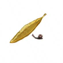 2 piezas/4 piezas Quemador de incienso con diseño de hoja y caracol, colector de cenizas, soporte para varillas de incienso, decoración para sala de meditación, yoga, hogar y oficina