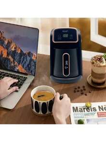 300 Ml Stainless Steel Coffee Maker, Semi-Automatic Coffee Maker With Cup Warmer, Turkish Coffee Maker, Espresso Machine