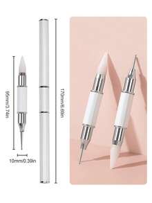 Beautizon Nailartlab 1支二合一双头美甲钻笔，3D雕刻/钻孔/绘画工具，适合初学者DIY美甲，美甲师必备用品 - 彩色 - 查看 5