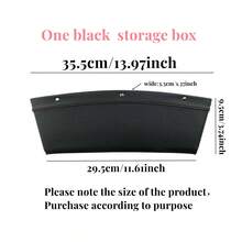 AD 1入組汽車座椅縫隙卡片耐磨汽車座椅間隙支架座椅縫隙收納袋座椅側邊收納盒汽車收納袋盒 - 黑色 - 查看 11