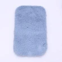 1pc Miniature Soft Plush Carpet For Dollhouse, Random Design Micro Realistic Decorative Accessory