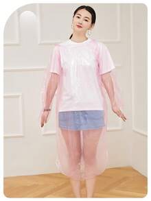 1/5/8/12pcs Disposable Rain Ponchos For Men & Women, Miniature Portable Adult Rain Coats, Suitable For Outdoor Camping, Hiking, Cycling, Sports Waterproof Rainwear, Must-Have Travel Item (Package Letter And Color Random) - Multicolor - View 6