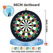 这款大型双面飞镖靶专为儿童设计，是一款趣味十足的派对游戏玩具，配有粘性球和飞镖！内含8个粘性球，适合儿童球类游戏，也适用于室内/室外/花园/棋盘游戏以及各种趣味派对活动。是送给3-12岁男孩女孩的完美生日礼物，也非常适合圣诞节和万圣节！ - 彩色 - 查看 13
