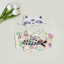 17cm Plush Doll Clothes, LBB Accessory Floral Shirt & Shorts, Cute & Fresh Japanese Style Outfit Set For LABOBO Doll - Multicolor - View 16