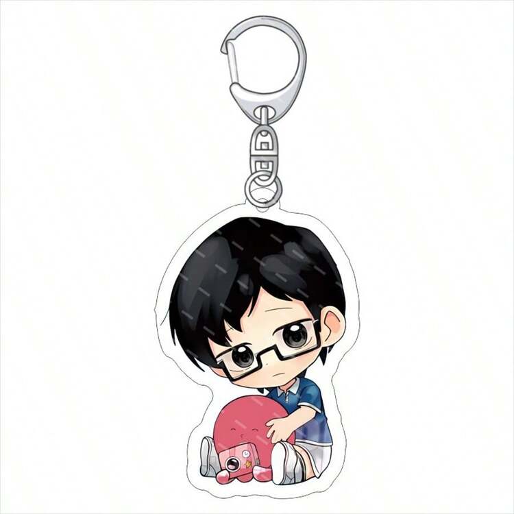 1pc 6cm动漫Takopi的原罪亚克力钥匙扣公仔久世静香Marina Azuma Cosplay包挂件钥匙圈创意粉丝万圣节礼物 - 彩色 - 查看 7