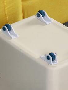 1/2pcs [ Durable Sticky Pulleys Wheels] 4pcs/Set Sticky Pulleys For School And Home - Easy To Use And Durable Castor Wheels For Storage And Transportation - Multicolor - View 4