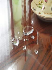 100% Waterproof, Oil-Proof, Wipe-Clean Transparent Vinyl Round Tablecloth, Suitable For Dining, Parties, Picnics, Home Decor, Table Top Decoration - Clear - View 10