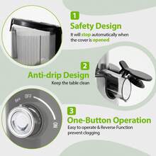 4.9" Extra Wide Feed Chute Cold Press Juicer | Slow Press Technology | Higher Juice Extraction | Quick-Clean System | Premium Kitchen Appliance For Fresh Morning Drinks & Brunch Time​ - US A Type Plug(110-127V) - View 3