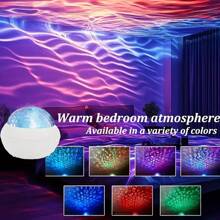 USB Powered LED Aurora Projection Lamp With Adjustable Brightness And Color Changing, Ideal For Gaming Room Decor And Ambient Lighting, Immersive Experience Enhancer | Decorative Lighting, Bedroom Projector Lamp, Bedroom Ambient Lighting | Mood Lighting | Dimmable Lamp