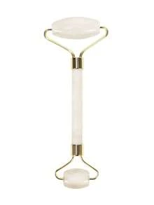 面部滚轮和刮痧按摩套装，天然抗衰老面部滚轮，用于消除眼部肿胀、紧致肌肤、面部和颈部焕发活力，天然绿色按摩器 - 彩色 - 查看 13