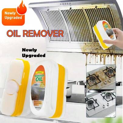 H4Cacle 厨房油污清洁刷，强力去除油渍，餐厅厨房油烟机清洁刷，有效去除油脂污垢，多功能去污清洁刷，适用于炉灶、水槽、餐具、煎锅、烧烤网等清洁，厨房、浴室、家居、烧烤区、游泳池、烤架等场所均可使用。