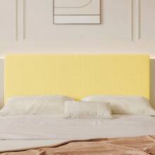 1 pieza, Protector de cabecera de cama de terciopelo jacquard, elástico y a prueba de polvo. La tela es elástica y adecuada para altura de cabeceras de 60-70 cm, suave y amigable con la piel, accesorio para dormitorio