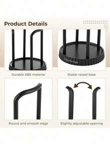 1pc Black And White Paper Cup Dispenser, Disposable Paper Cup Storage Rack For Party Gatherings, Paper Cup Distribution Rack For Party Dances, Restaurant Paper Cup Organizer, Mouthwash Cup Holder