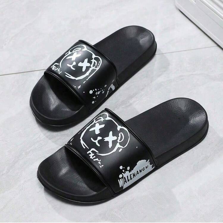 Nuevas chanclas negras de verano para hombre ligeras y cómodas para exteriores, sandalias de playa informales y de moda - Negro - Añade 4