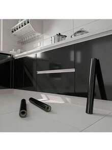 1 Roll Waterproof & Oil-Proof Kitchen Wall Sticker, White Glossy Thick Heat-Resistant Wallpaper For Stove, Oven, Cabinet Renovation, DIY Decor For Kitchen, Bedroom, Room - White - View 10