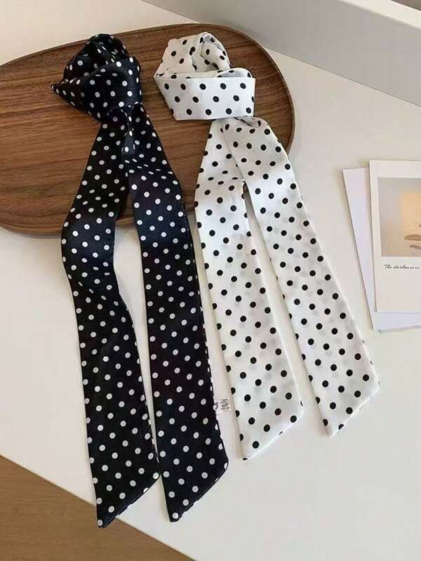 1 Peça Gravata Fina de Bolinhas para Festas Casuais Diárias