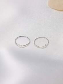 1pc 22G Nose Rings Hoops 925 Sterling Silver Piercing Septum Clicker Rings Cartilage Earring Helix Jewelry - Silver - View 7