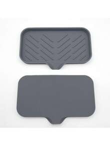 Tapete de drenaje de baño creativo de silicona gris que no acumula agua, caja de jabón - Multicolor - Ver 9