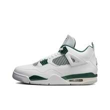Nike Jordan Air Jordan 4 "Oxidized Green" Versatile, Comfortable, Non-Slip, Mid-Top, Retro Basketball Shoes, Unisex, White & Green