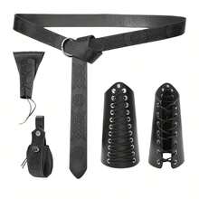 Medieval Halloween Costume Accessories, Vintage Belt, Viking Sword Sheath, Vintage Pouch, COSPLAY Props