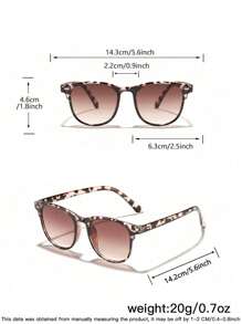 1 PC Women's Acrylic Casual Square Frame Fashion Black Eyeglasses Suitable For Holiday Outing And Daily Life Outfits With