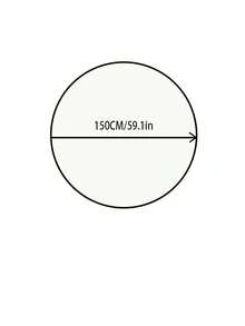 1pc Christmas Round Printed Tablecloth, Gold Foil Green Pine Branch Pattern, Fringed Kitchen Dining Table Decor Cloth For Christmas Holiday Family Gathering Party, Home Decoration - Multicolor - View 5