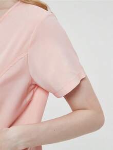 Conjunto de 2 Piezas Uniforme Quirúrgico Anti Fluidos Dama Excelente Calidad, Mujer Uniforme Medico, Conjunto Quirúrgico Filipina Pantalon, Pijama Uniforme Antifluidos Mujer - Rosa - Ver 9