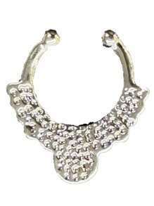 5/4/1 Multicolor Copper Diamond-Studded Nose Ring, Nose Stud Body Piercing No Hole Nose Jewelry Nose Clip Ear Clip Dual-Purpose Accessory With Size Marking For Clear Product Identification