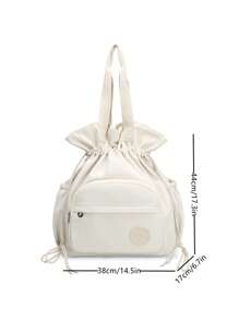 peach tree 桃树旅行背包，两用手提包和单肩包，笔记本电脑包，情侣包，防水隔层，大容量，多口袋，适合旅行、度假、健身、学校、商务、圣诞节、情人节礼物 - 白色 - 查看 6