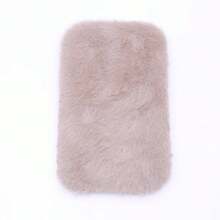 1pc Miniature Soft Plush Carpet For Dollhouse, Random Design Micro Realistic Decorative Accessory