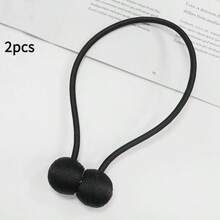 1 pièce/2 pièces Attache-rideaux magnétique avec cordelettes, pinces à rideaux en forme d'écouteurs, fixations de rideaux sans perçage, accessoires de rideaux, attaches de rideaux, aimants de rideaux, fabriqués en cordons de torsion épaissis et aimants puissants, peuvent être utilisés comme supports de rideaux - Multicolore - Voir 20